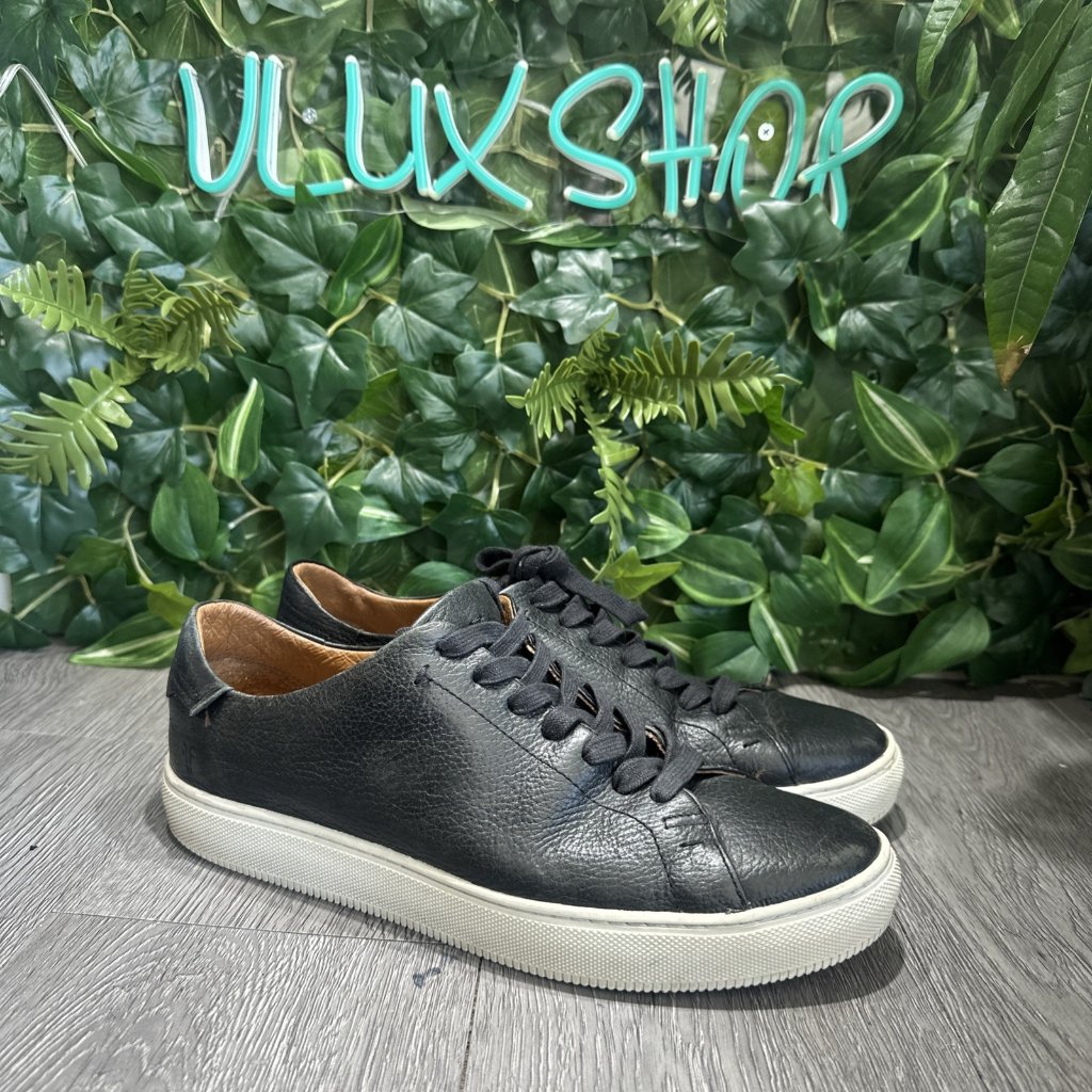 Frye Astor Mens Size 85 D Low Fashion Sneakers Shoes Black Lace Up